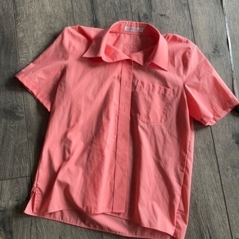 Foxcroft top Coral button up size 12